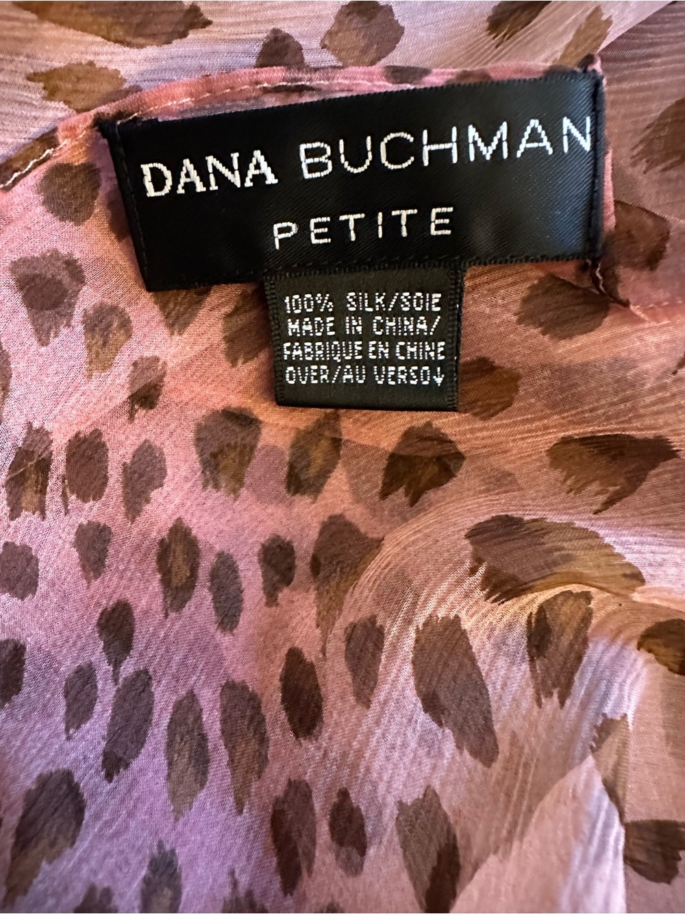 Beautiful Dana Buchman VINTAGE 100% Silk Scarf